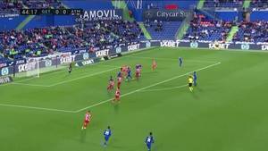 赫塔费前场围攻 斯特凡头球破门 马竞0-1落后