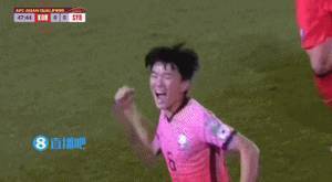 黄仁范禁区弧顶摆脱防守远射破门，韩国队暂1-0领先叙利亚