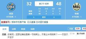 一节花😂 雄鹿首节25中20轰下48分