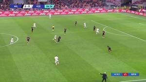 米兰0-1落后！卡普拉里凌空抽射破门首开纪录