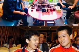 满满都是回忆！肇俊哲、孙继海相聚，曾共同参加02年世界杯