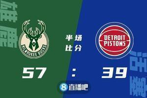 🏀字母哥28+8+9+4帽 格兰特21分 雄鹿大胜活塞止3连败