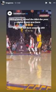 网友：詹姆斯加入NBA的时候杰伦-格林才刚出生🤯 詹姆斯转发