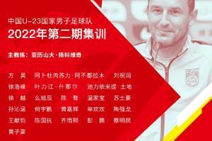 参加迪拜杯！足协公布U23大名单：陶强龙、单欢欢、刘祝润在列