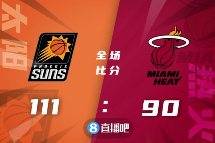 🏀布克23+8+9 布里奇斯21+9 艾顿19+10 太阳扑灭热火