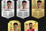 你厂球星初长成😁马丁内利历代FIFA总评变化，68➡️84，速度89盘带86