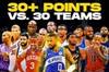 利拉德面对所有30支球队全部拿下30+ NBA历史上第15位！