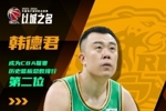向队长韩德君致敬 他以4979个篮板球升至CBA历史总篮板数第二